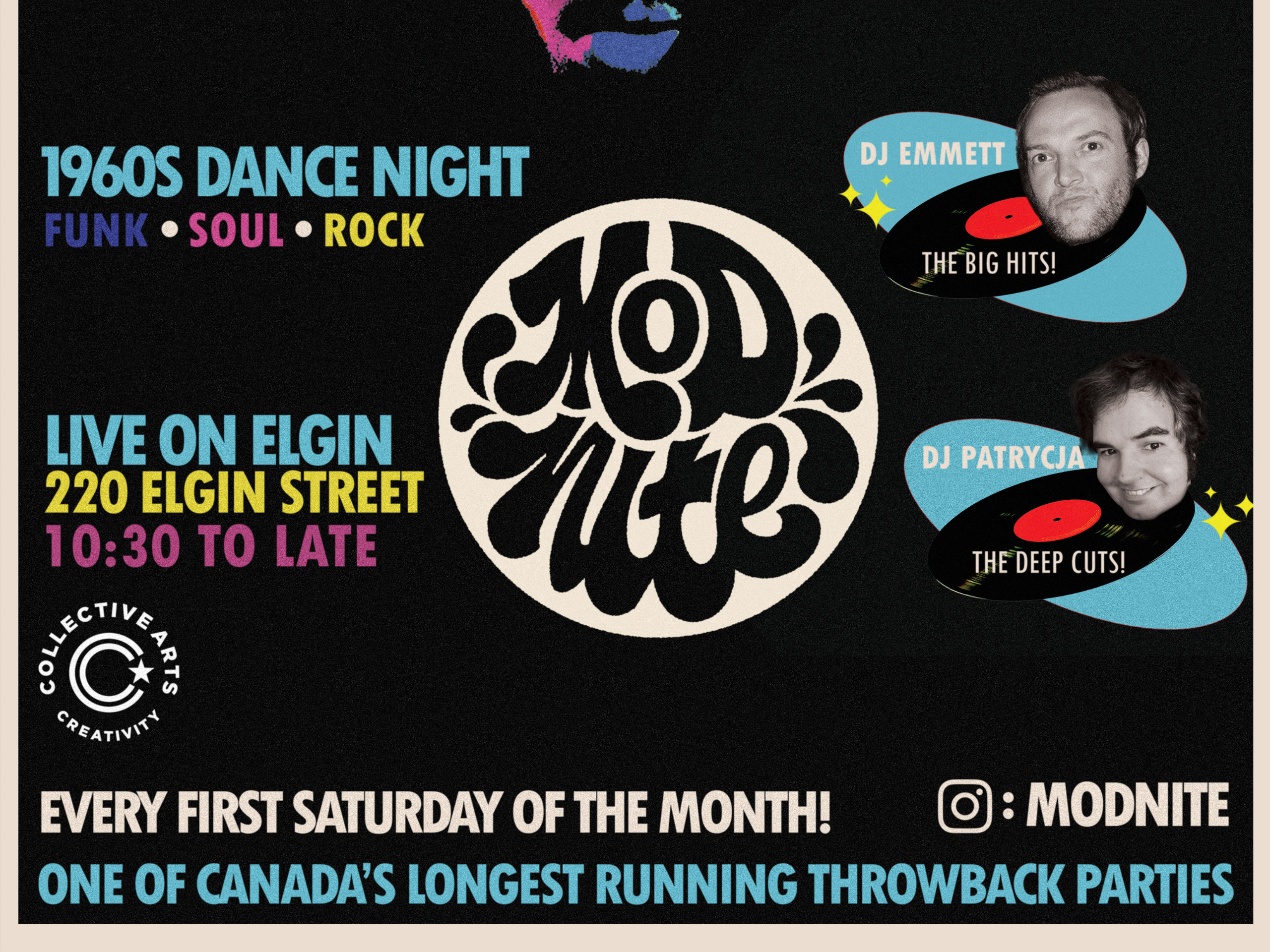 MoD NITE:1960's Rock & Soul Dance Party at LIVE! on Elgin