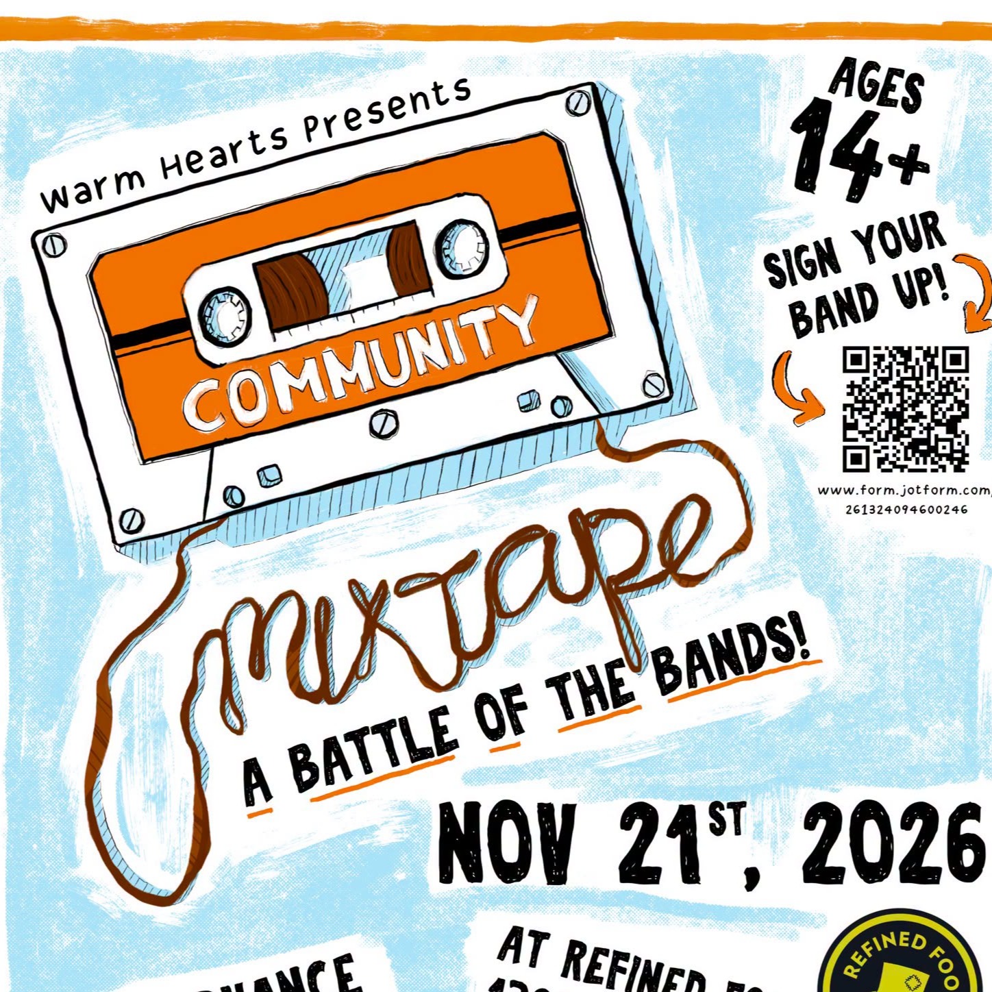 WARM HEARTS presents : Community Mix Tape - Battle of the Bands